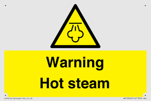 Warning Hot steam